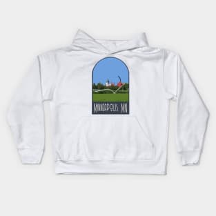 Minneapolis, Minnesota Decal Kids Hoodie